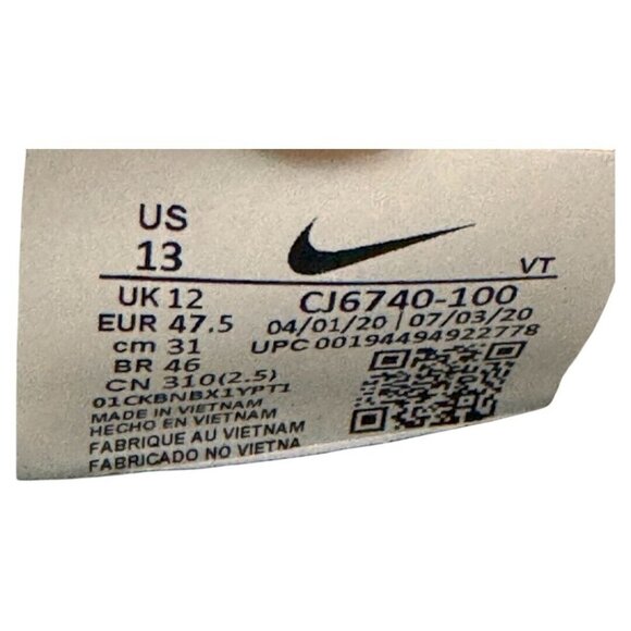 Nike Air Vapormax 2020 FK Flyknit Summit White Womens Shoes CJ6740-100 size 13 - Picture 7 of 7